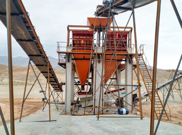 甘肃武威时产250-300吨鹅卵石碎石生产线项目