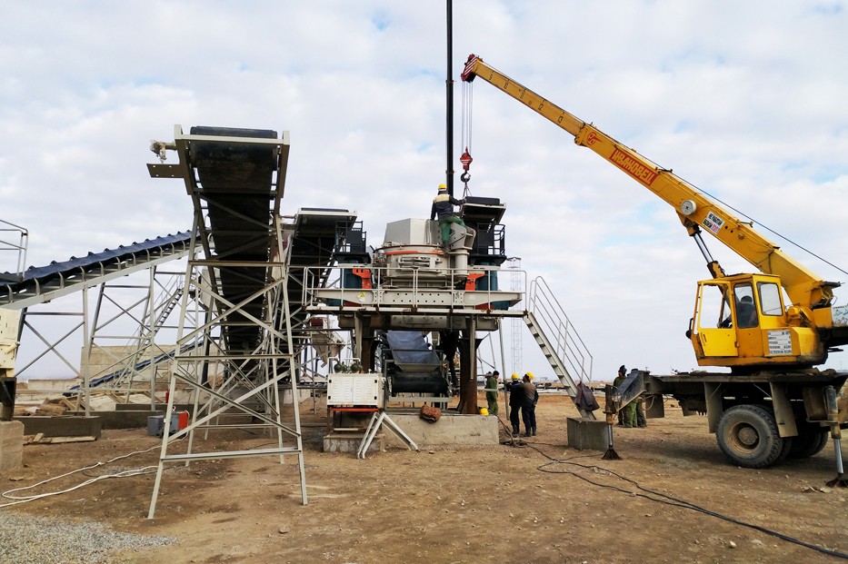 乌兹别克斯坦日产3000吨石灰石制砂生产线项目